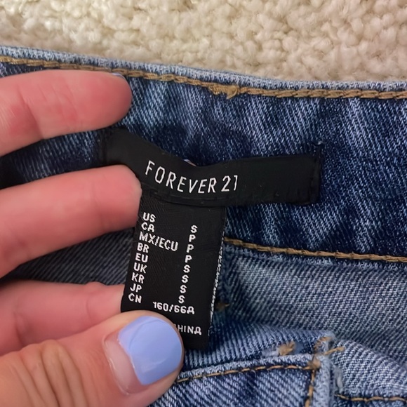 Forever 21 Denim Skirt Medium Blue Wash Size Small - Picture 3 of 3